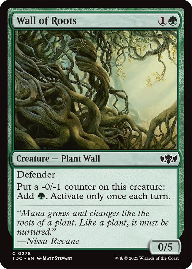 Wall of Roots (278) [Commander: Tarkir: Dragonstorm]