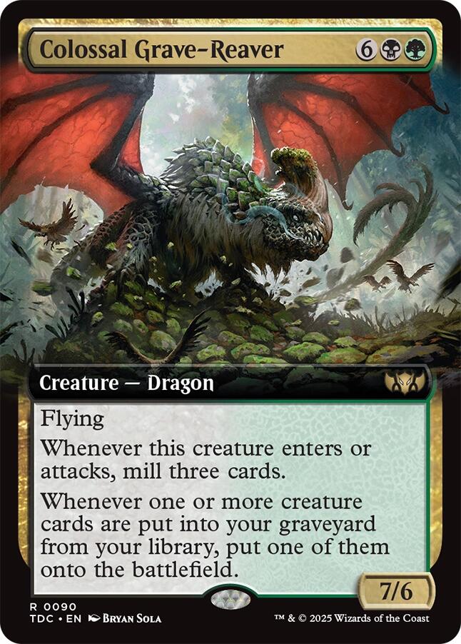 Colossal Grave-Reaver (Extended Art) (90) [Commander: Tarkir: Dragonstorm]