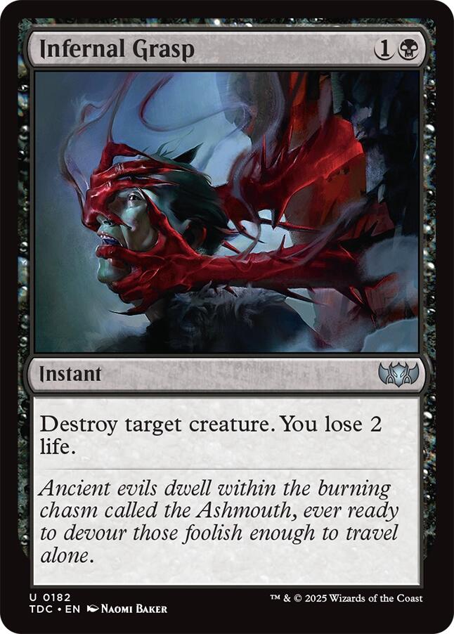 Infernal Grasp (182) [Commander: Tarkir: Dragonstorm]