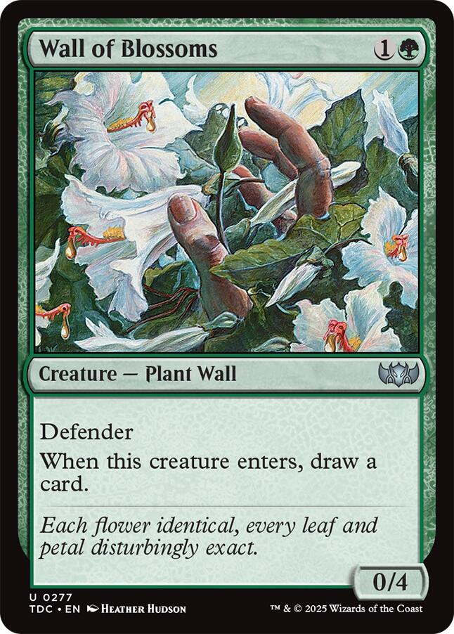 Wall of Blossoms (277) [Commander: Tarkir: Dragonstorm]