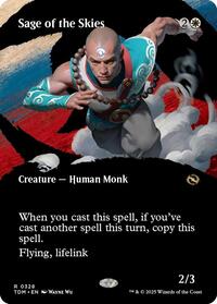 Sage of the Skies (Borderless) [Tarkir: Dragonstorm]