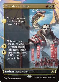 Thunder of Unity (Borderless) [Tarkir: Dragonstorm]
