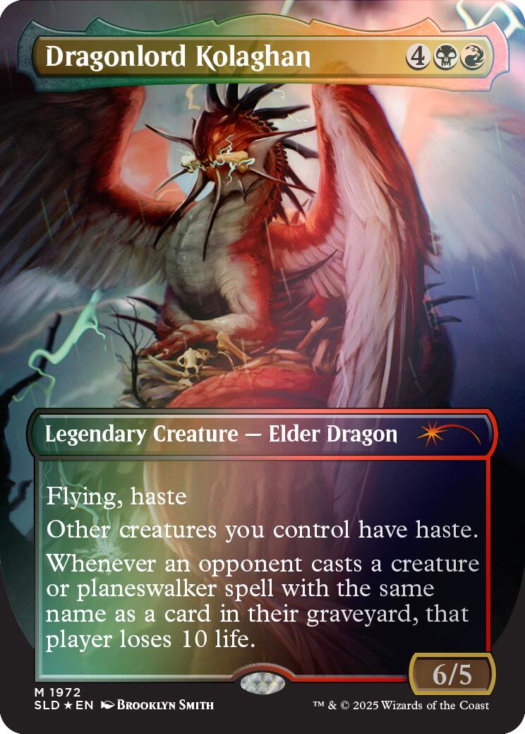 Dragonlord Kolaghan (1972) (Rainbow Foil) (1972) [Secret Lair Drop Series]