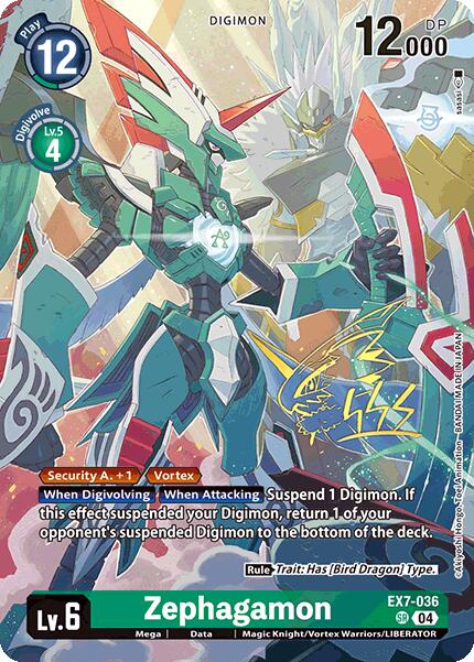 Zephagamon (Rare Pull) (EX7-036 SR) [World Convergence]