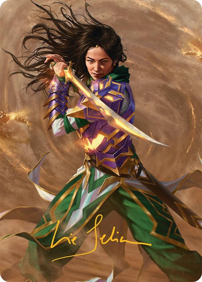 Descendant of Storms Art Card (2/54) (Gold-Stamped Signature) (2) [Art Series: Tarkir: Dragonstorm]