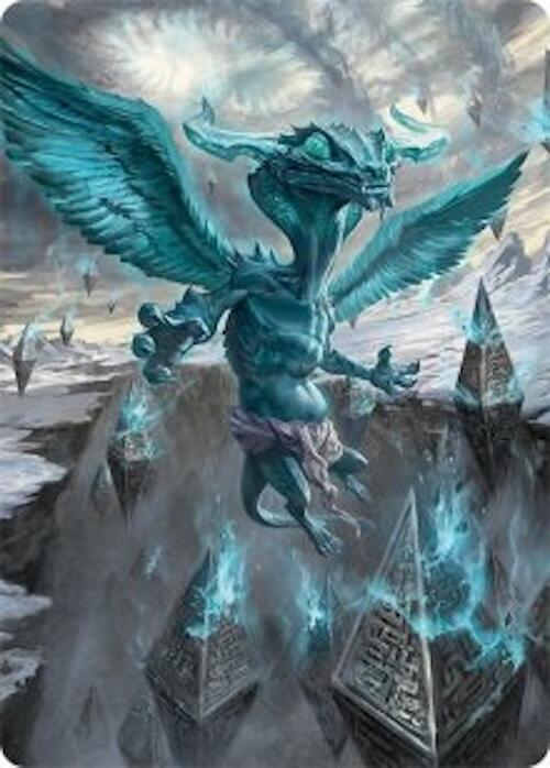 Ugin, Eye of the Storms Art Card (47/54) (47) [Art Series: Tarkir: Dragonstorm]