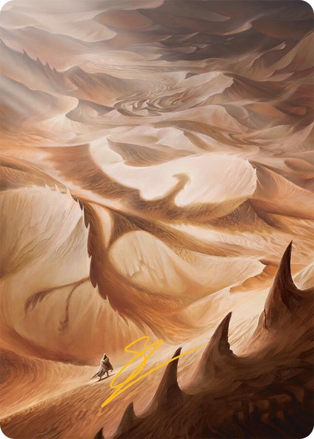 Plains Art Card (30/54) (Gold-Stamped Signature) (30) [Art Series: Tarkir: Dragonstorm]