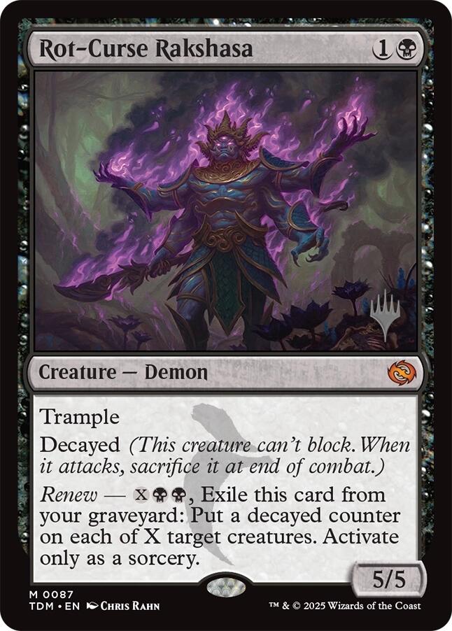 Rot-Curse Rakshasa (87) [Promo Pack: Tarkir: Dragonstorm]