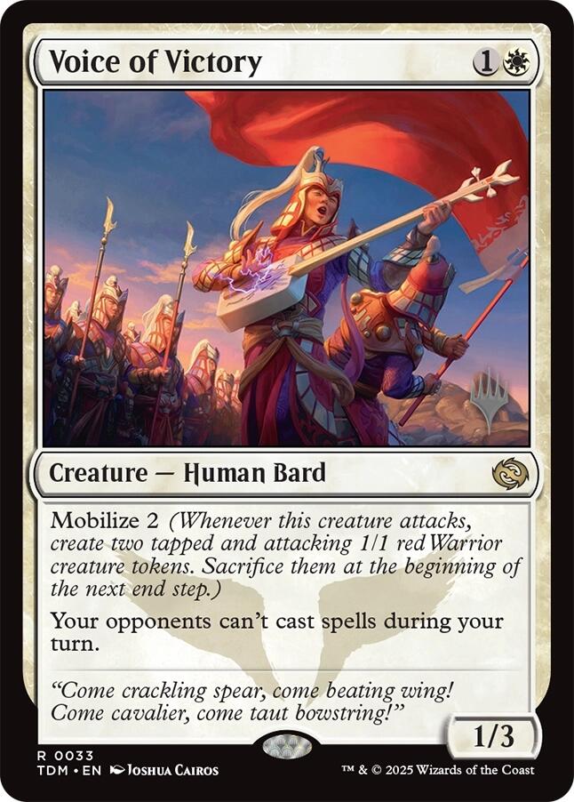 Voice of Victory (33) [Promo Pack: Tarkir: Dragonstorm]