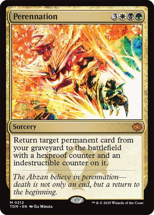 Perennation [Tarkir: Dragonstorm Prerelease Cards]