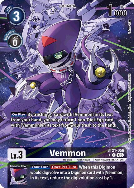 Vemmon (Alternate Art) (BT21-056 C) [World Convergence]