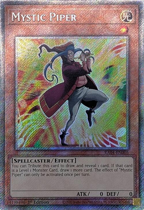 Mystic Piper (Platinum Secret Rare) (RA04-EN005) [Quarter Century Stampede]
