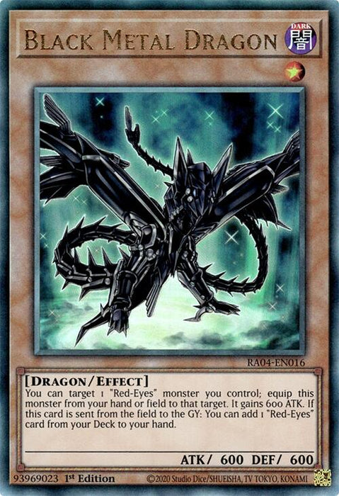 Black Metal Dragon [RA04-EN016] Ultimate Rare