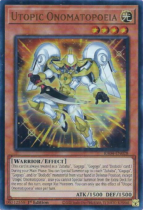 Utopic Onomatopoeia (UR) (RA04-EN028) [Quarter Century Stampede]