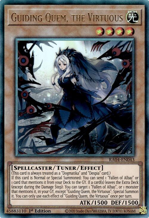 Guiding Quem, the Virtuous [RA04-EN043] Ultimate Rare