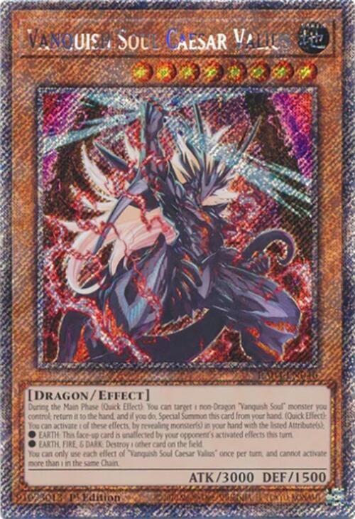 Vanquish Soul Caesar Valius (Platinum Secret Rare) (RA04-EN046) [Quarter Century Stampede]