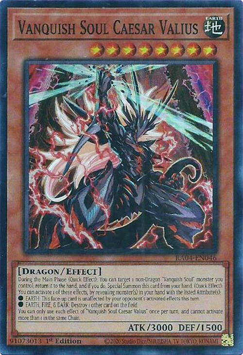Vanquish Soul Caesar Valius (RA04-EN046) [Quarter Century Stampede]