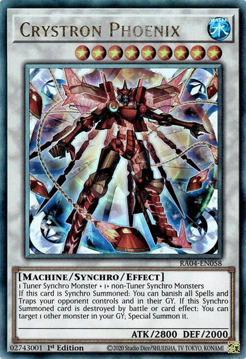 Crystron Phoenix [RA04-EN058] Ultimate Rare