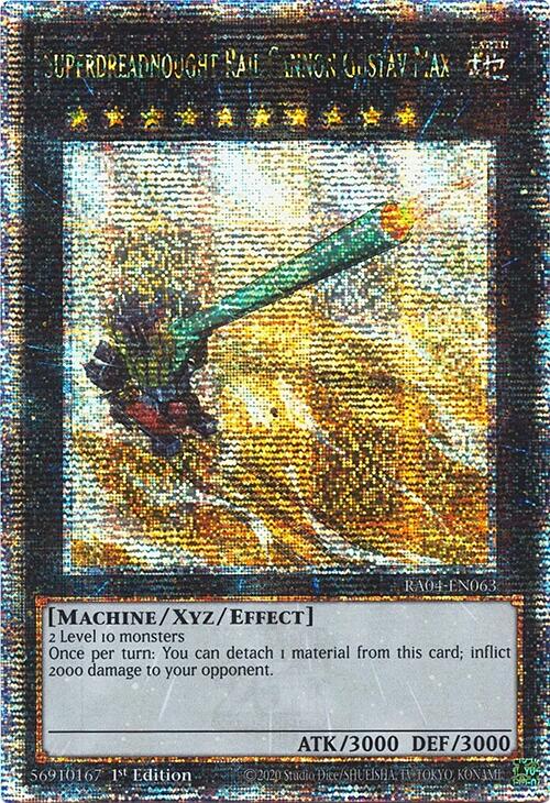 Superdreadnought Rail Cannon Gustav Max (Quarter Century Secret Rare) (RA04-EN063) [Quarter Century Stampede]
