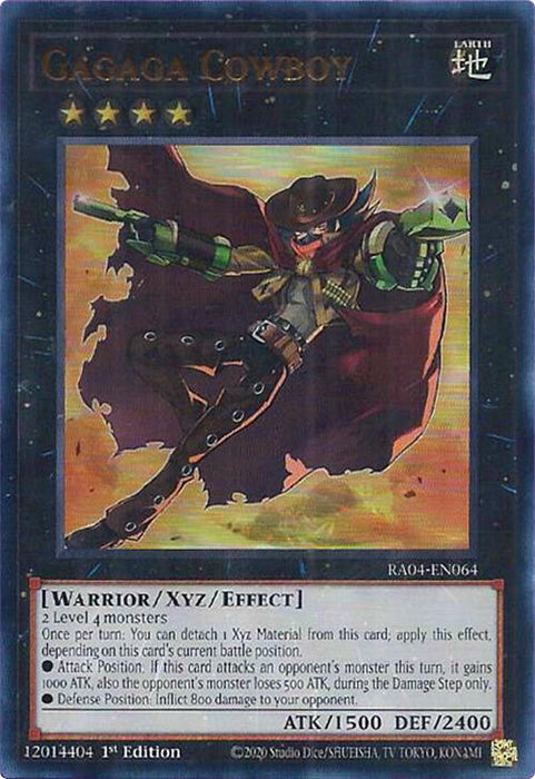 Gagaga Cowboy [RA04-EN064] Ultra Rare