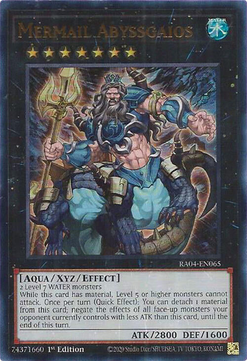 Mermail Abyssgaios (UR) (RA04-EN065) [Quarter Century Stampede]