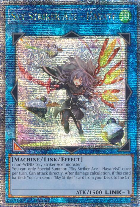 Sky Striker Ace - Hayate (New Art) (Quarter Century Secret Rare) (RA04-EN073) [Quarter Century Stampede]