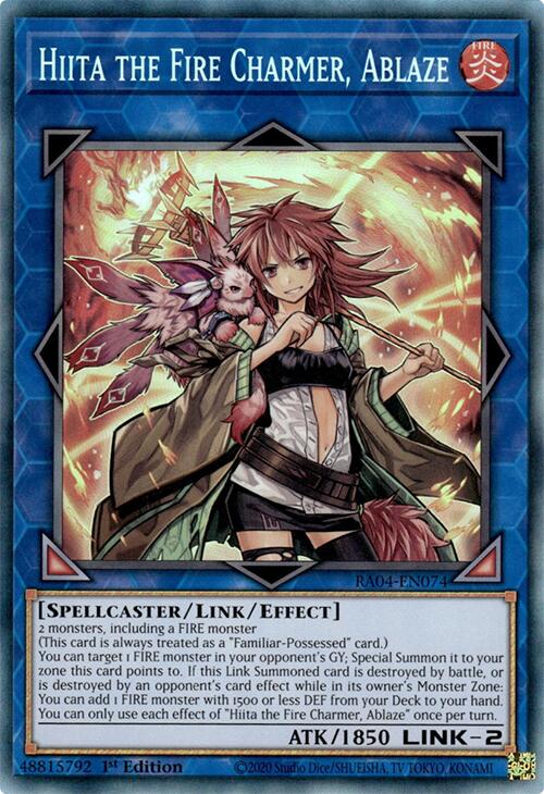 Hiita the Fire Charmer, Ablaze (PCR) (RA04-EN074) [Quarter Century Stampede]
