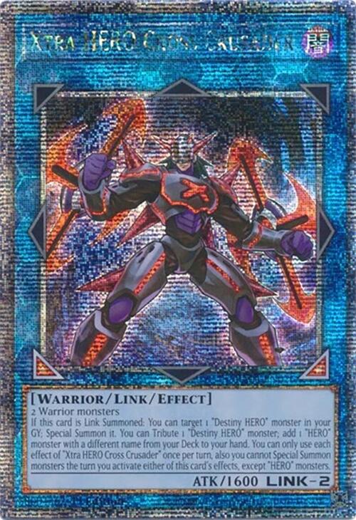 Xtra HERO Cross Crusader (Quarter Century Secret Rare) (RA04-EN076) [Quarter Century Stampede]