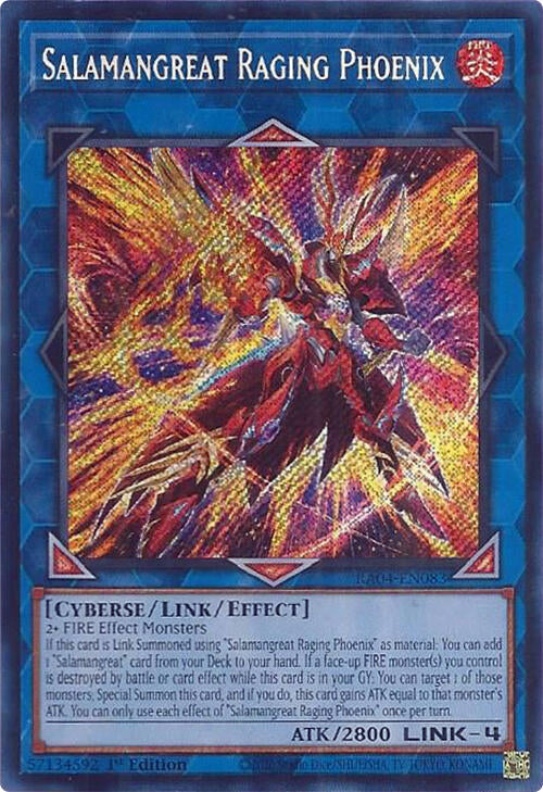 Salamangreat Raging Phoenix (Secret Rare) (RA04-EN083) [Quarter Century Stampede]