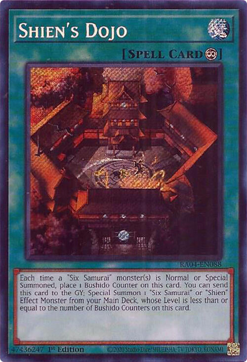 Shien's Dojo (Secret Rare) (RA04-EN088) [Quarter Century Stampede]