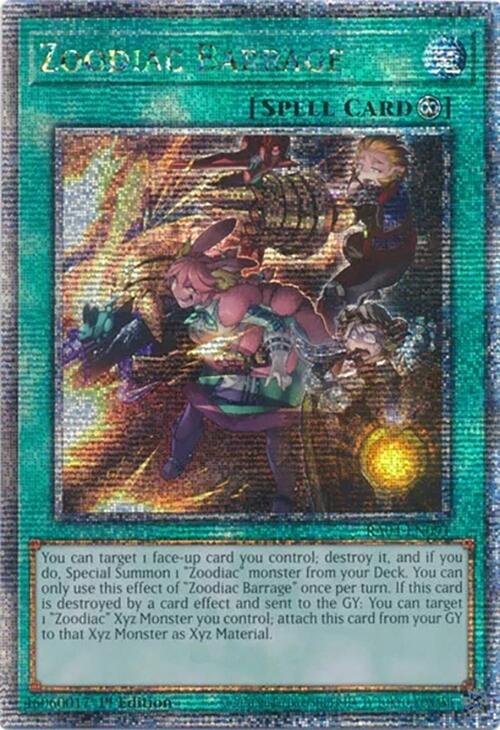 Zoodiac Barrage (Quarter Century Secret Rare) (RA04-EN091) [Quarter Century Stampede]