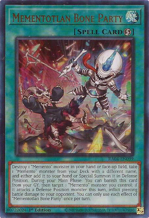 Mementotlan Bone Party (UR) (RA04-EN099) [Quarter Century Stampede]