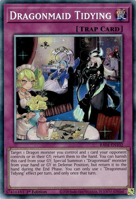 Dragonmaid Tidying [RA04-EN102] Collector's Rare