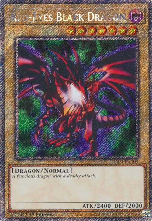 Red-Eyes Black Dragon (4th Art) (Platinum Secret Rare) (RA04-EN109) [Quarter Century Stampede]