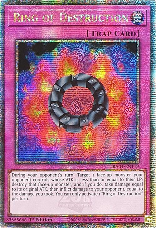 Ring of Destruction (Quarter Century Secret Rare) (RA04-EN119) [Quarter Century Stampede]