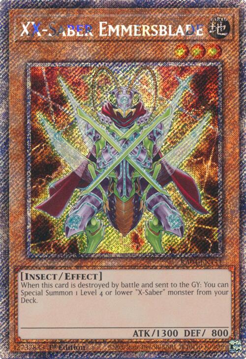XX-Saber Emmersblade (Platinum Secret Rare) (RA04-EN141) [Quarter Century Stampede]