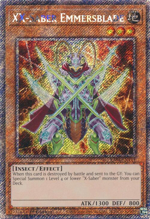 XX-Saber Emmersblade [RA04-EN141] Platinum Secret Rare