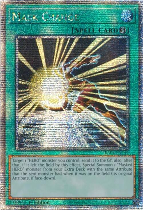 Mask Change (Quarter Century Secret Rare) (RA04-EN142) [Quarter Century Stampede]