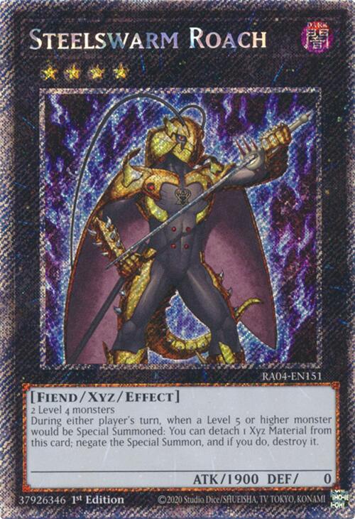Steelswarm Roach (Platinum Secret Rare) (RA04-EN151) [Quarter Century Stampede]