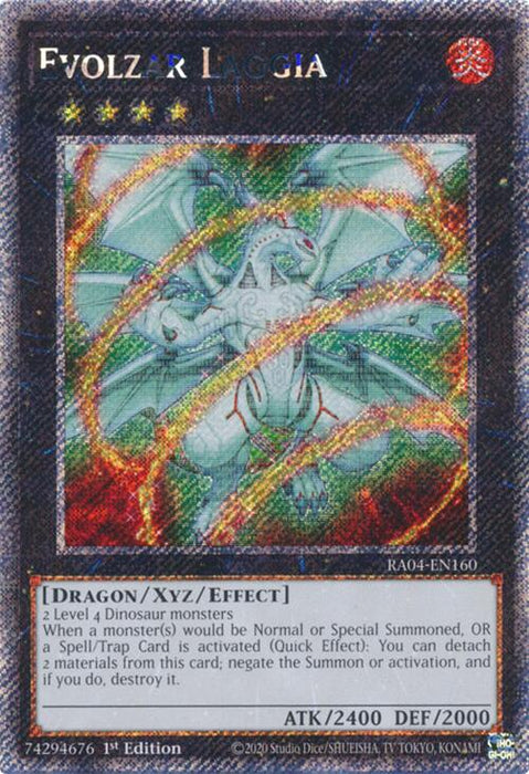 Evolzar Laggia [RA04-EN160] Platinum Secret Rare