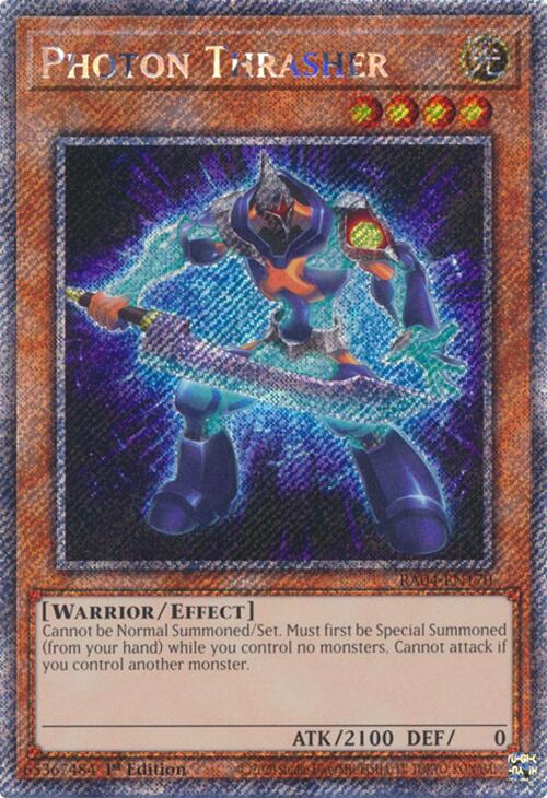 Photon Thrasher (Platinum Secret Rare) (RA04-EN170) [Quarter Century Stampede]