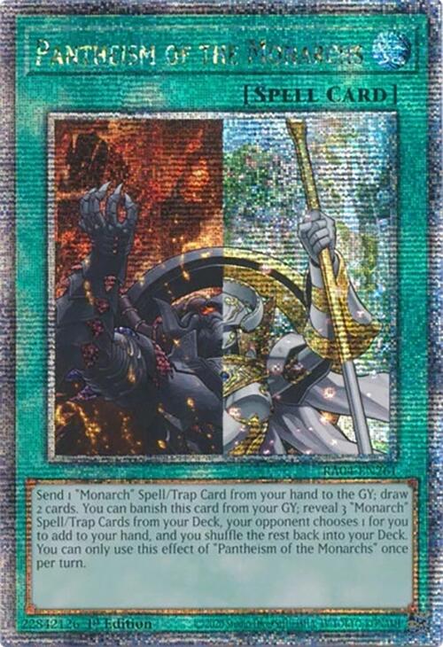 Pantheism of the Monarchs (Quarter Century Secret Rare) (RA04-EN261) [Quarter Century Stampede]