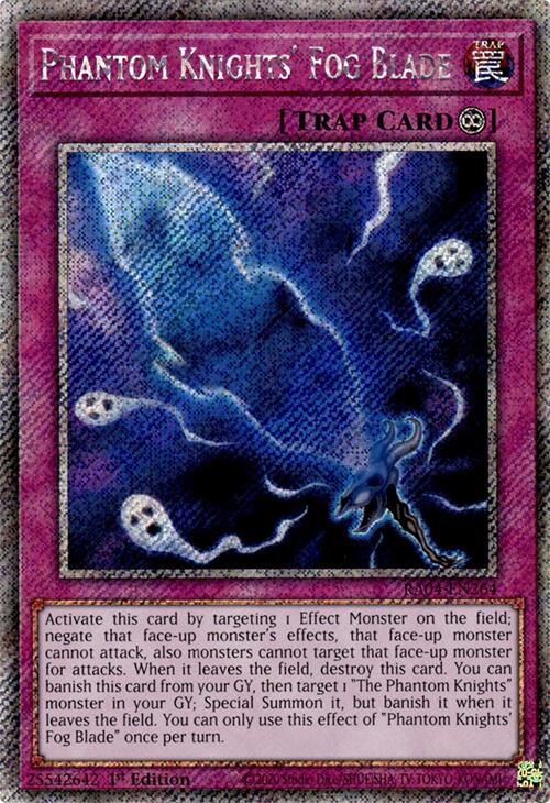 Phantom Knights' Fog Blade (Platinum Secret Rare) (RA04-EN264) [Quarter Century Stampede]