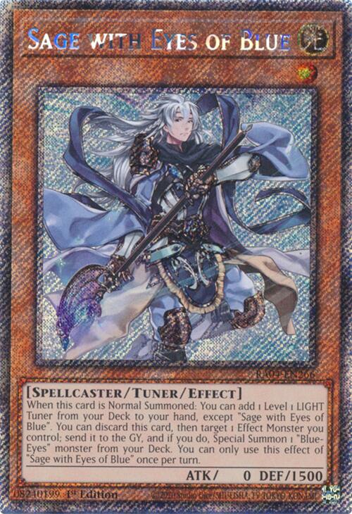 Sage with Eyes of Blue (Platinum Secret Rare) (RA04-EN266) [Quarter Century Stampede]