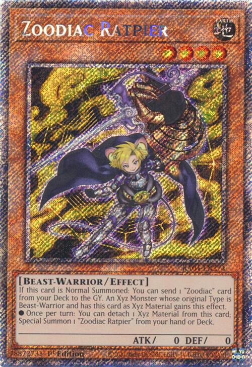 Zoodiac Ratpier (Platinum Secret Rare) (RA04-EN274) [Quarter Century Stampede]