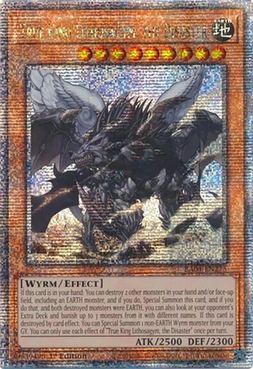 True King Lithosagym, the Disaster (Quarter Century Secret Rare) (RA04-EN275) [Quarter Century Stampede]