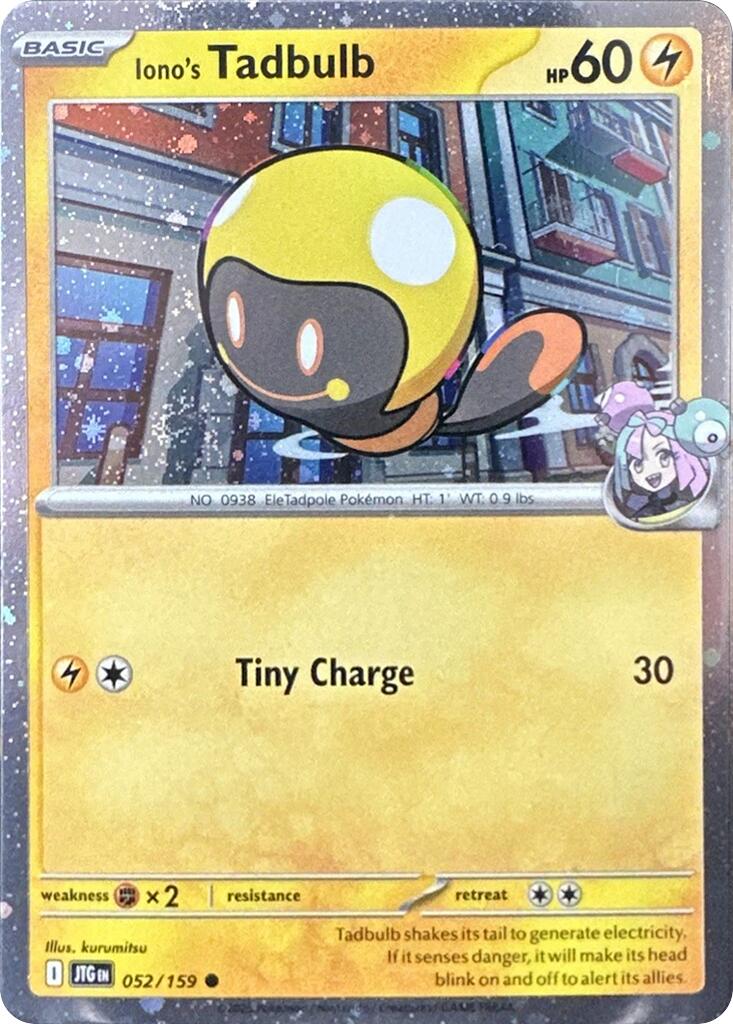 Iono's Tadbulb - 052/159 (Cosmos Holo) (052/159) [Miscellaneous Cards & Products]