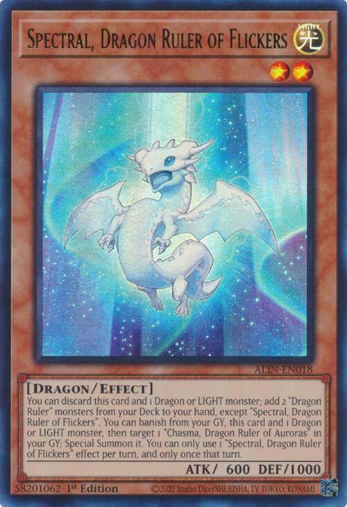 Spectral, Dragon Ruler of Flickers (ALIN-EN018) [Alliance Insight]