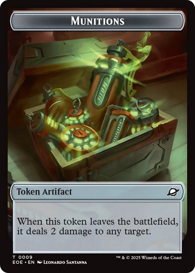 Robot // Munitions Double-Sided Token (10 // 9) [Edge of Eternities]