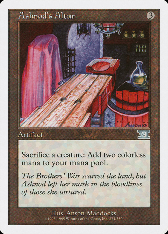 Ashnod's Altar (274) [Classic Sixth Edition]
